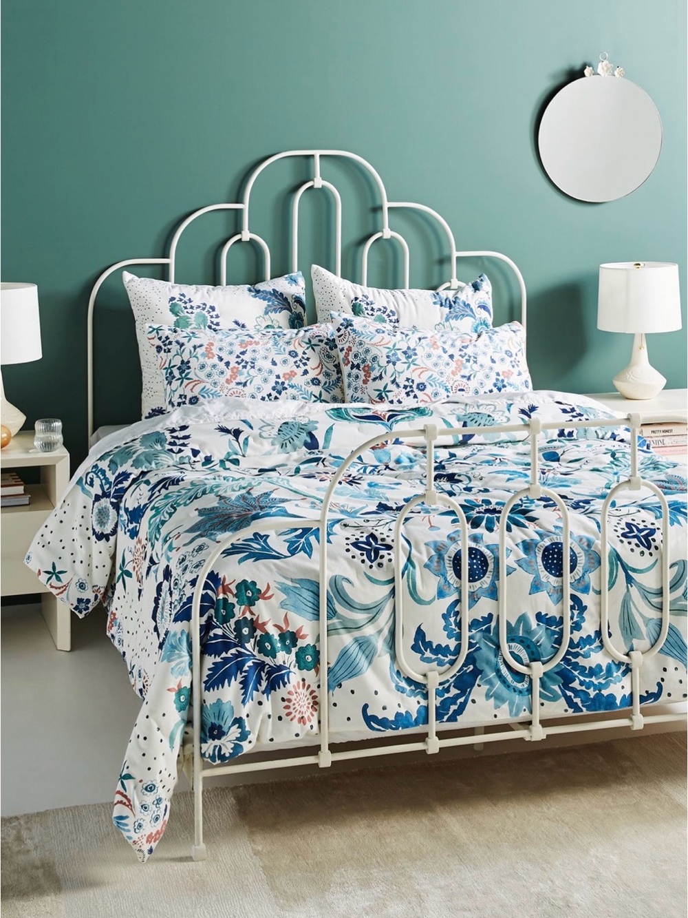Anthropologie ‘Velvet Hollyhock’ Queen Quilt NWT